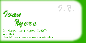 ivan nyers business card